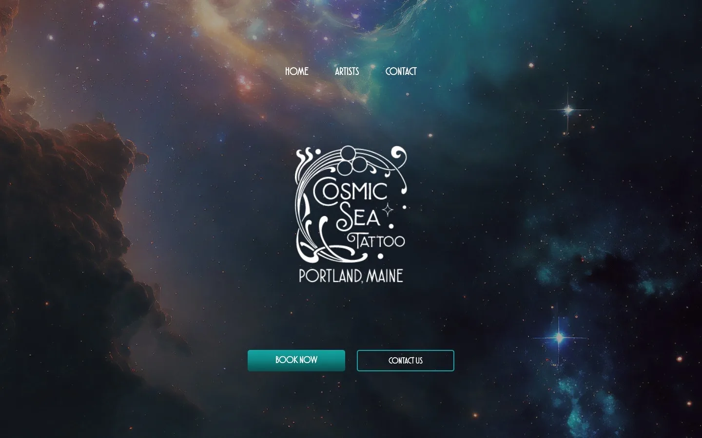 The original Cosmic Sea Tattoo homepage, before the redesign
